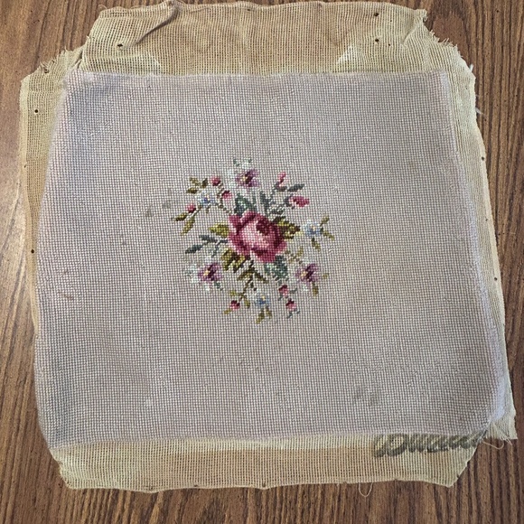 Tapestry embroidered vintage seat cover size 20X10" - Picture 1 of 3